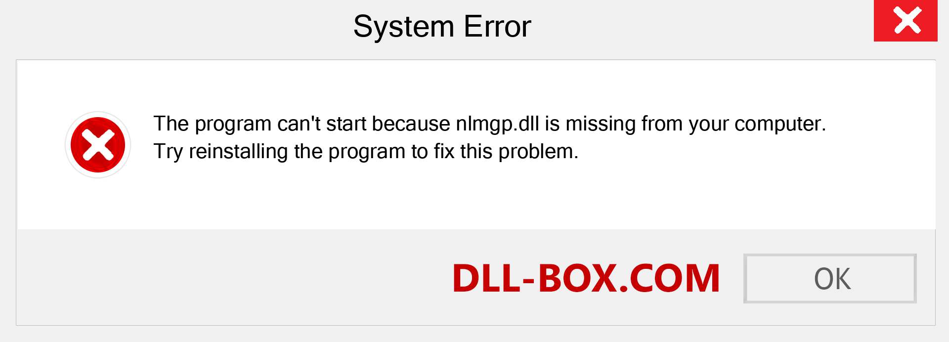  nlmgp.dll file is missing?. Download for Windows 7, 8, 10 - Fix  nlmgp dll Missing Error on Windows, photos, images